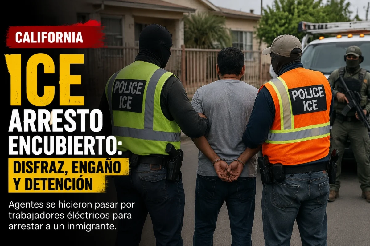ICE realiza un arresto encubierto en California,ICE immigration arrest tactics California