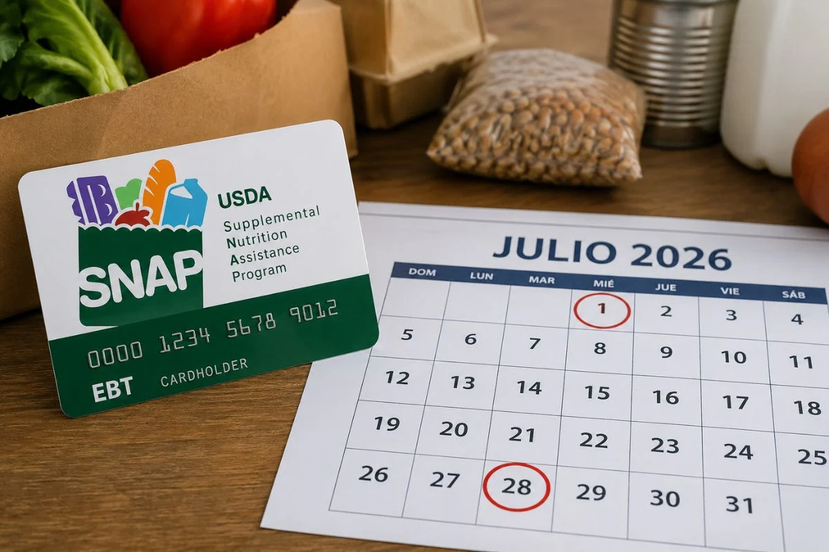 calendario de pagos SNAP julio 2026, SNAP payment schedule July 2026